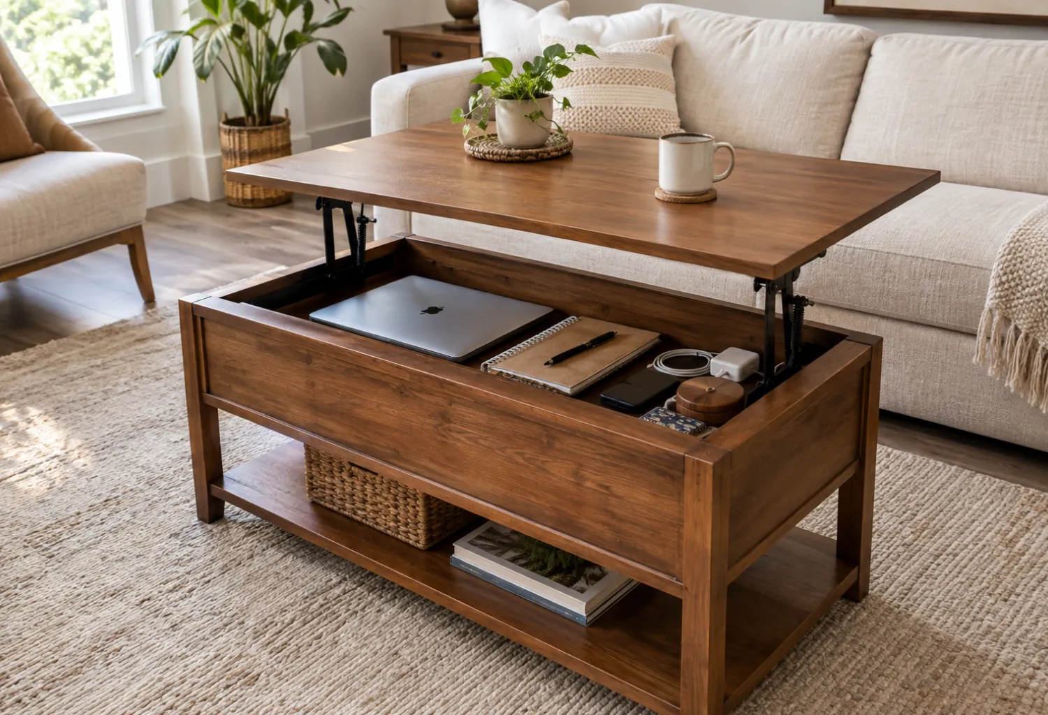 Lift-Top Coffee Table