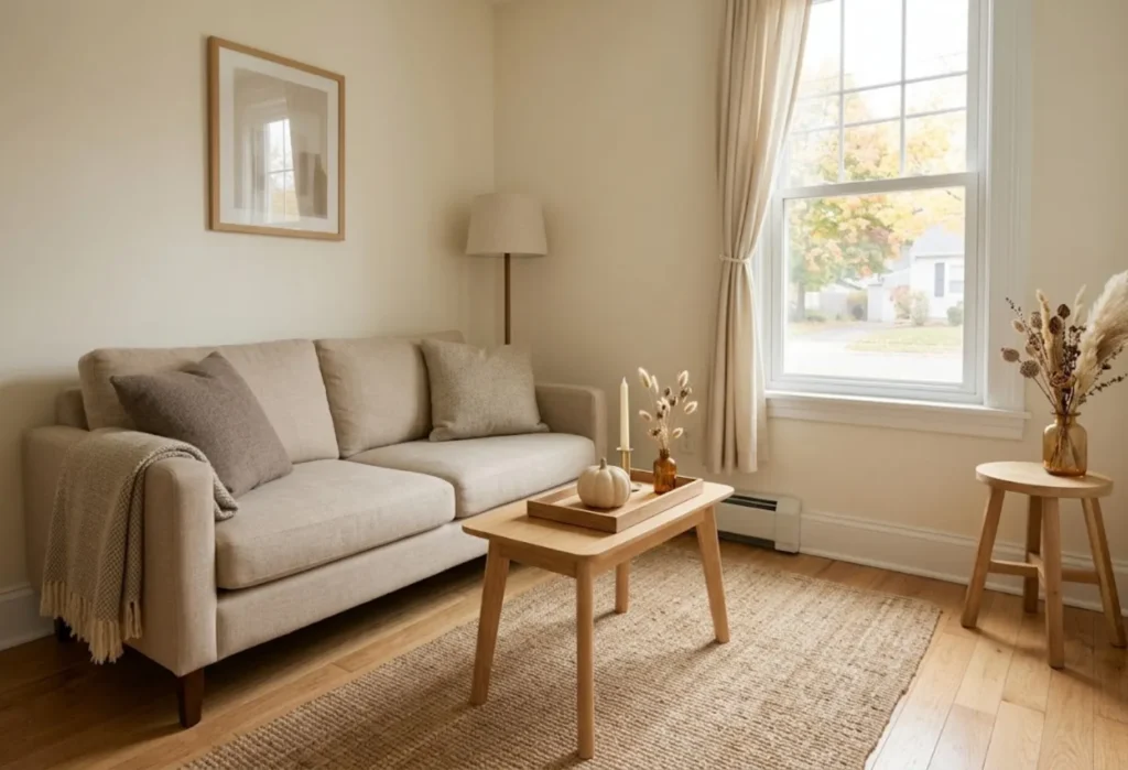 Low Fall Coffee Table Arrangement