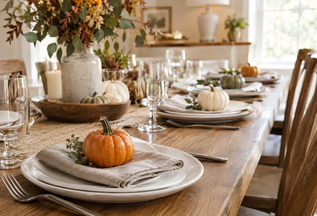 Mini Pumpkin Place Settings