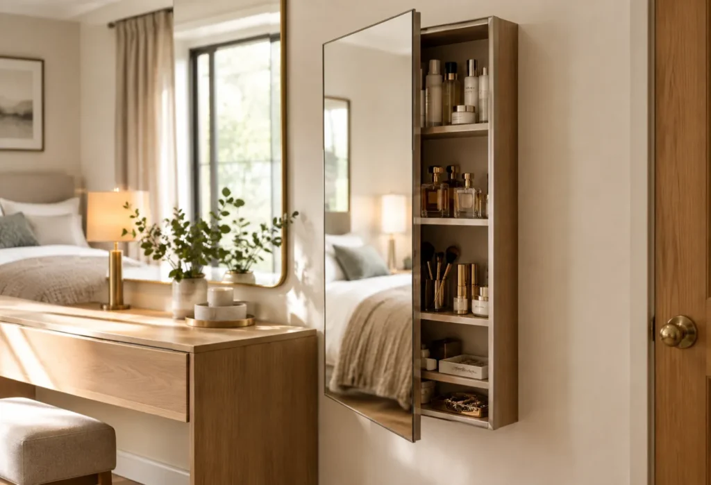 Mirrored Storage Cabinet
