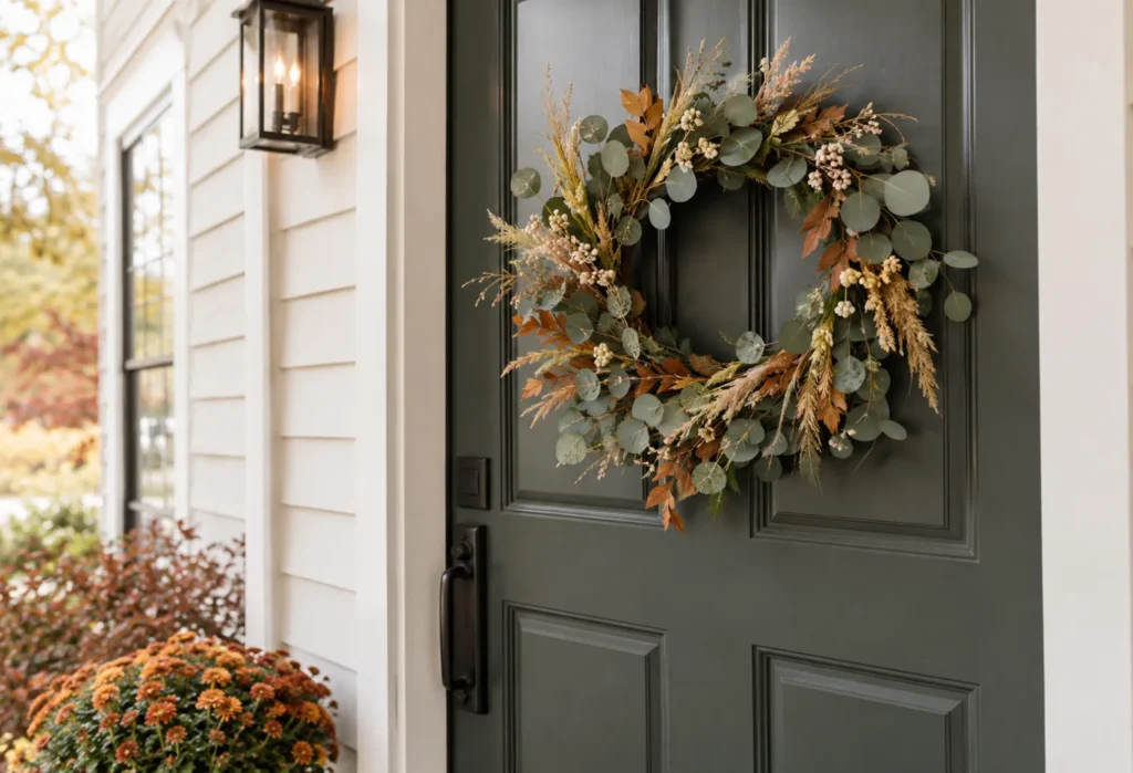 Modern Fall Door Wreath