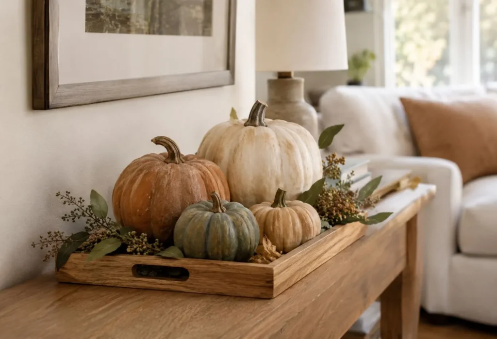 Modern Pumpkin Display