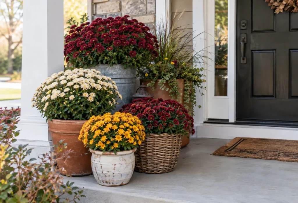 Mums In Mixed Containers