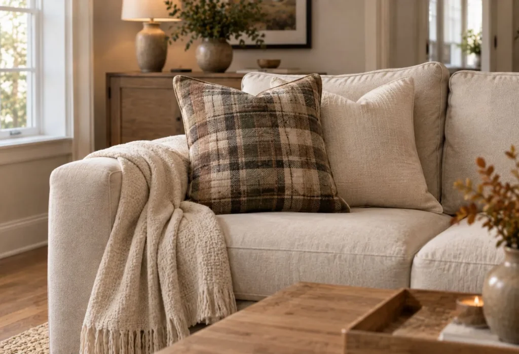 Muted Plaid Accents