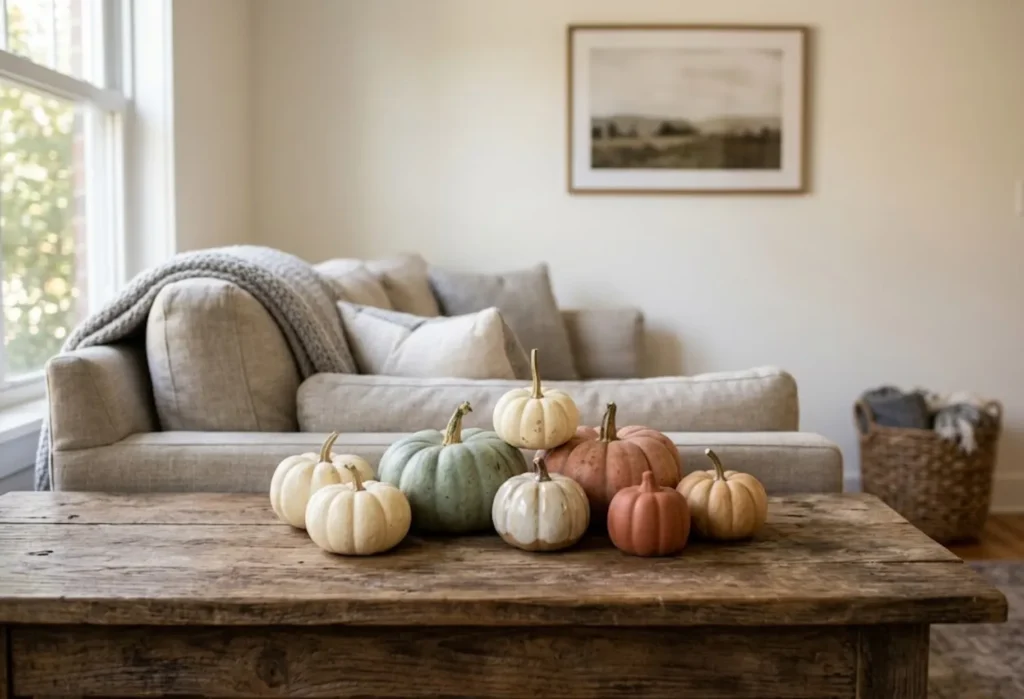 Muted Pumpkin Display