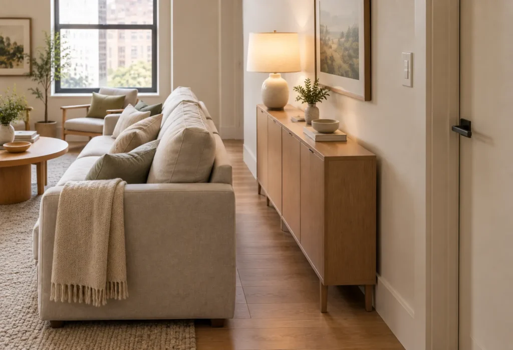 Narrow Console Cabinet