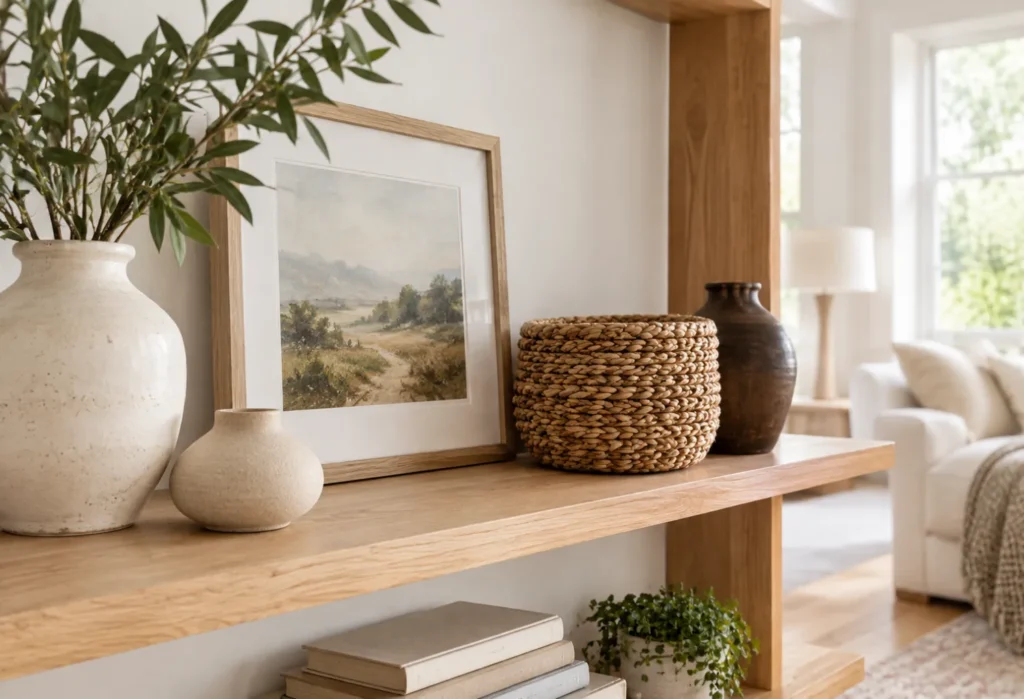  Natural Wood And Cream Decor