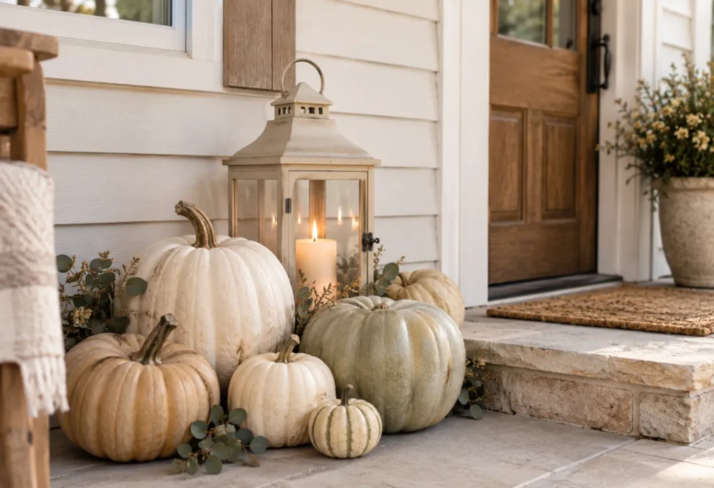 Neutral Lantern and Pumpkin Grouping