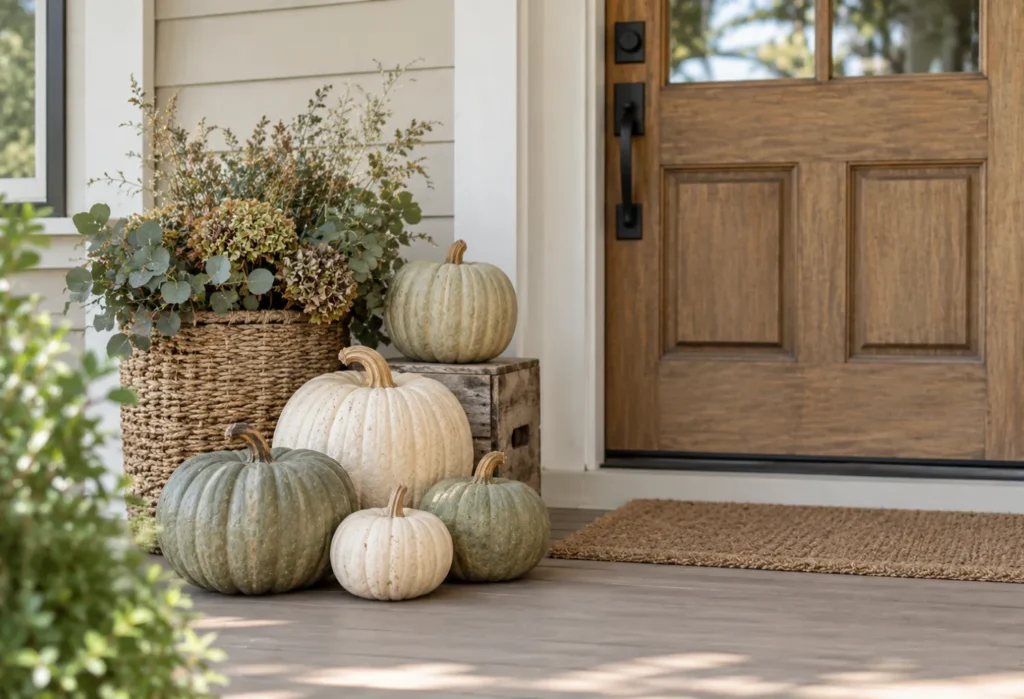 Neutral Pumpkin Arrangement
