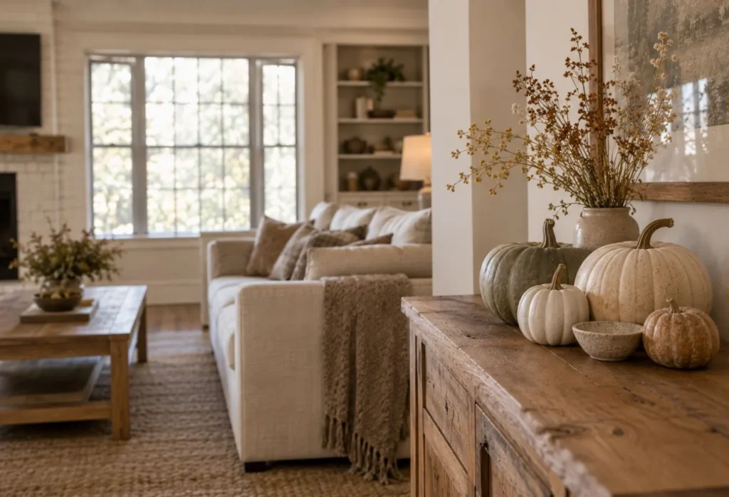 Neutral Pumpkin Display