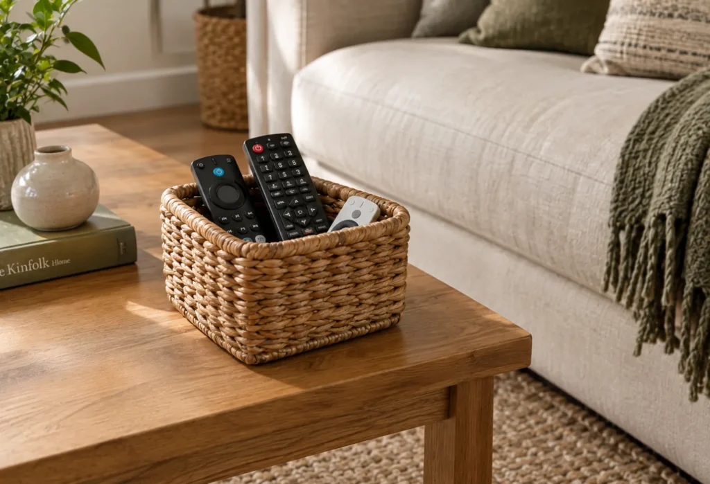 One Basket for Remote Controls