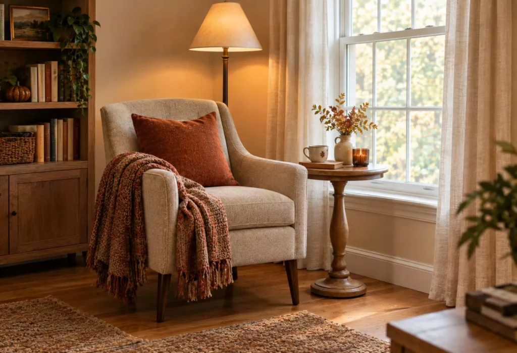 One-Room Fall Reading Nook