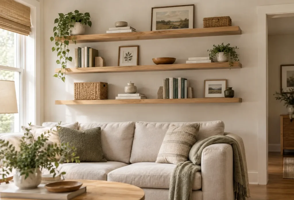 Open Wood Shelving