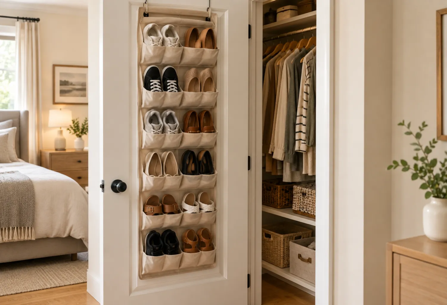 Over-the-Door Shoe Storage