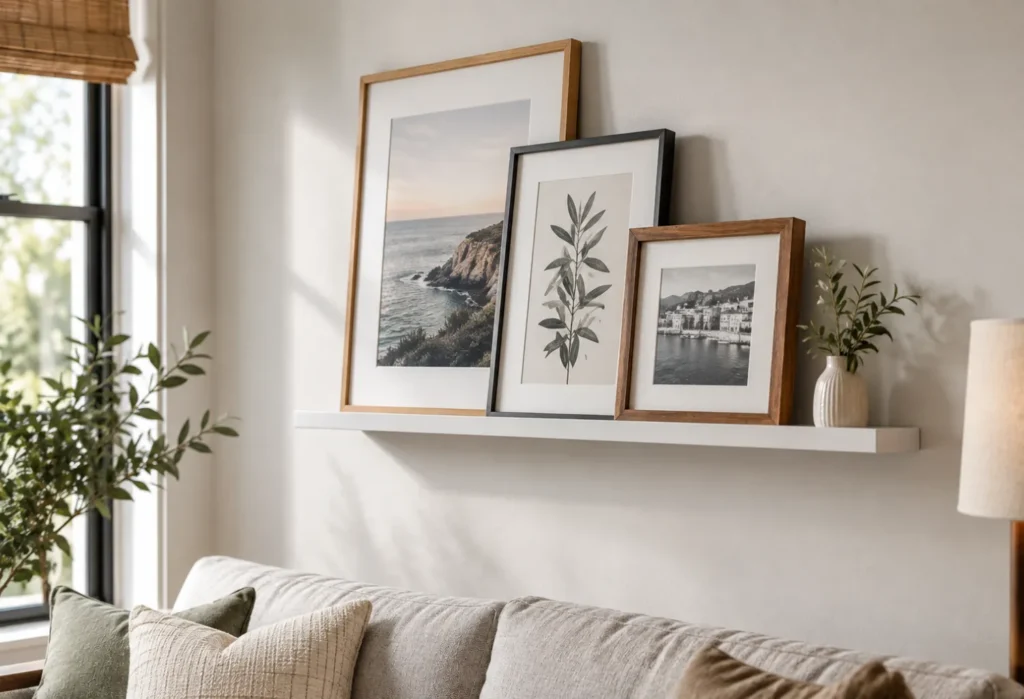 Picture-Ledge Shelves for Art