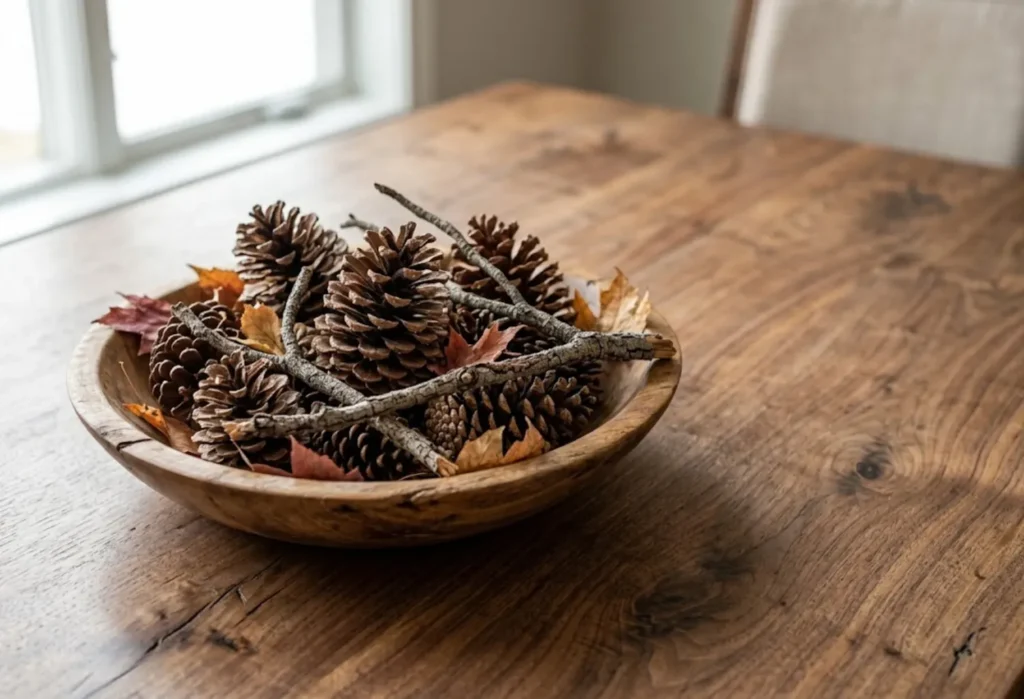 Pinecone and Branch Bowl