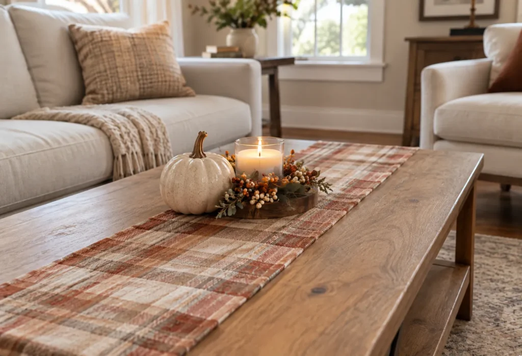 Plaid Fabric Runner