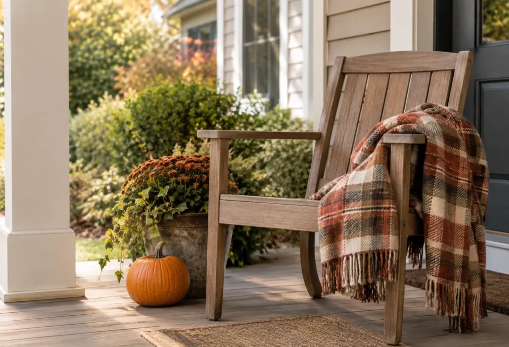 Plaid Outdoor Throw