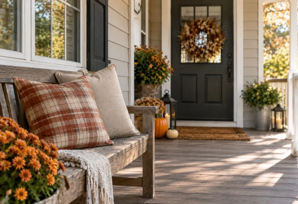 Plaid Outdoor Throw Pillows