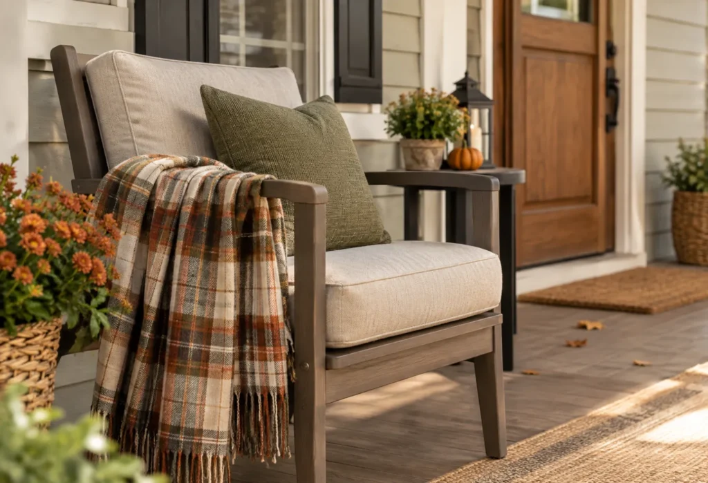 Plaid Porch Throw