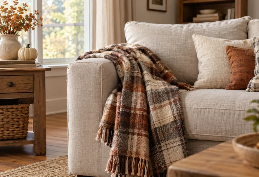 Plaid Throw Blanket