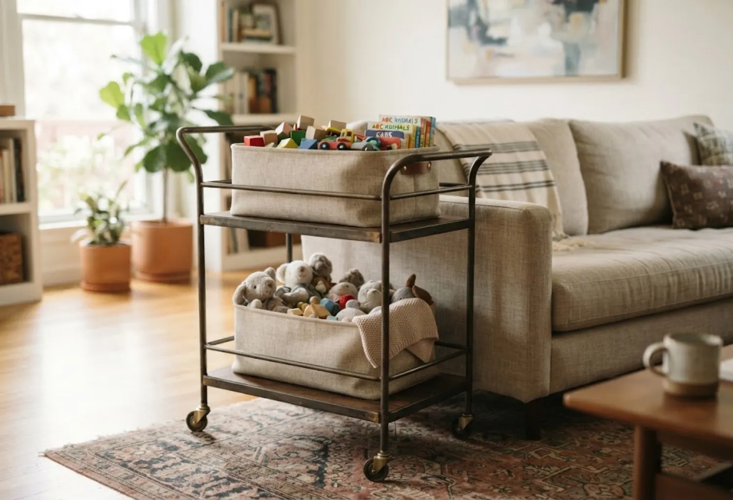 Repurposed Bar Cart