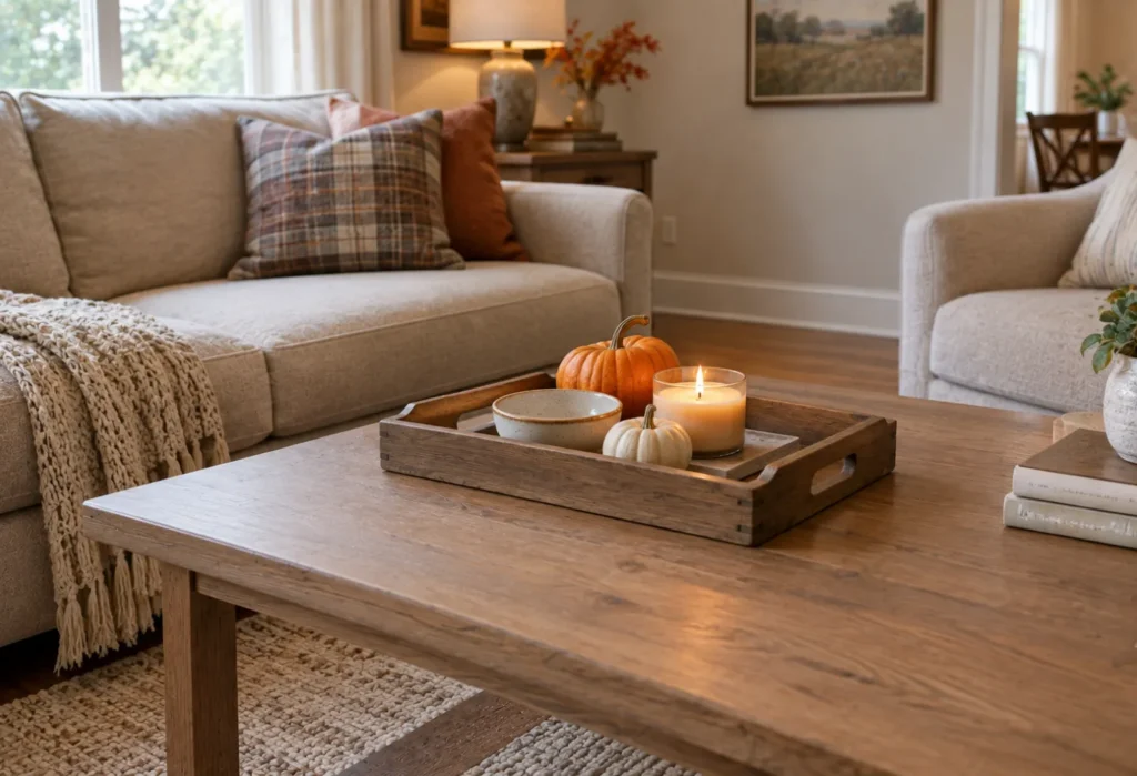 Repurposed Kitchen Tray for Fall