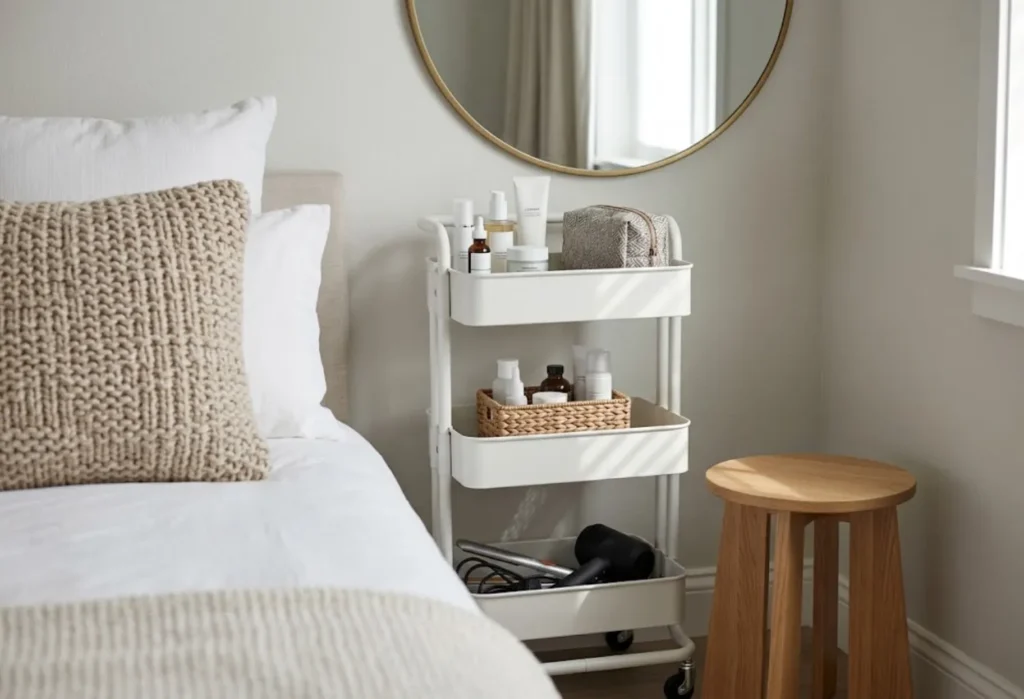 Rolling Cart Vanity Station