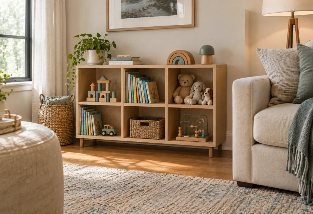 Rotating Toy Shelf