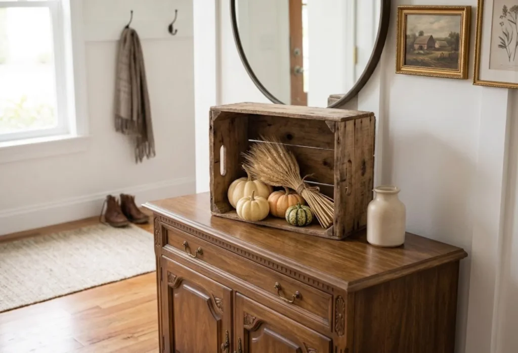 Rustic Crate and Harvest Decor