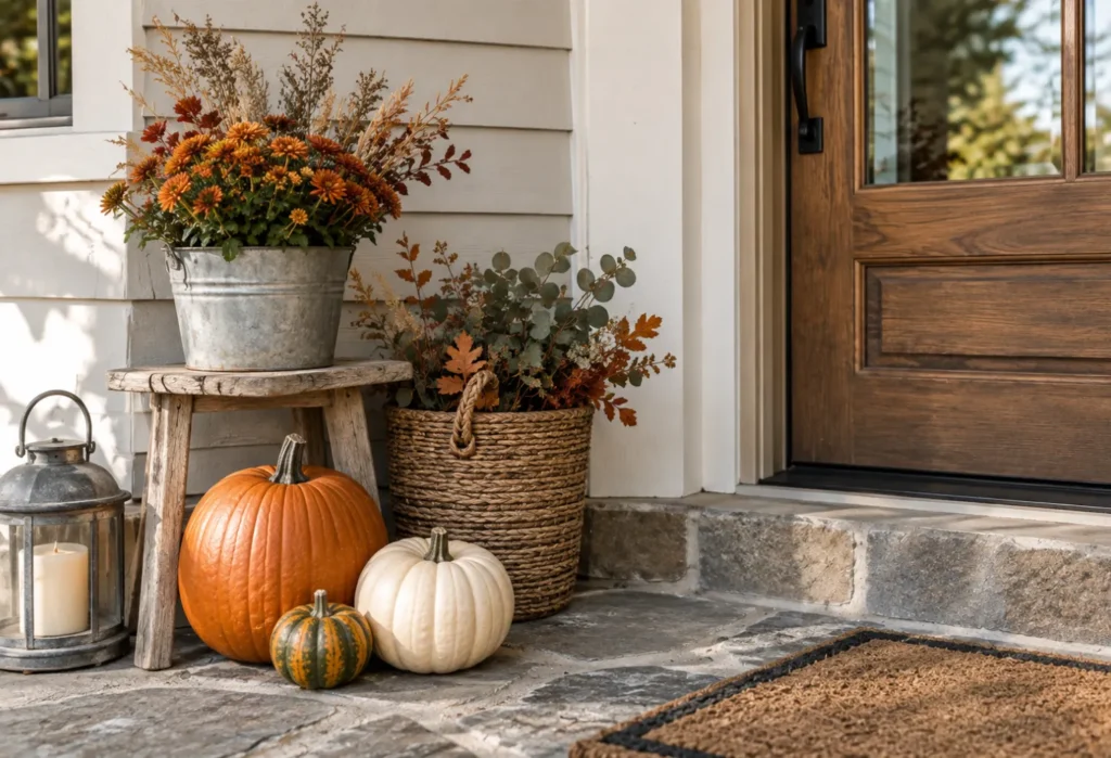 Rustic Farmhouse Porch Corner