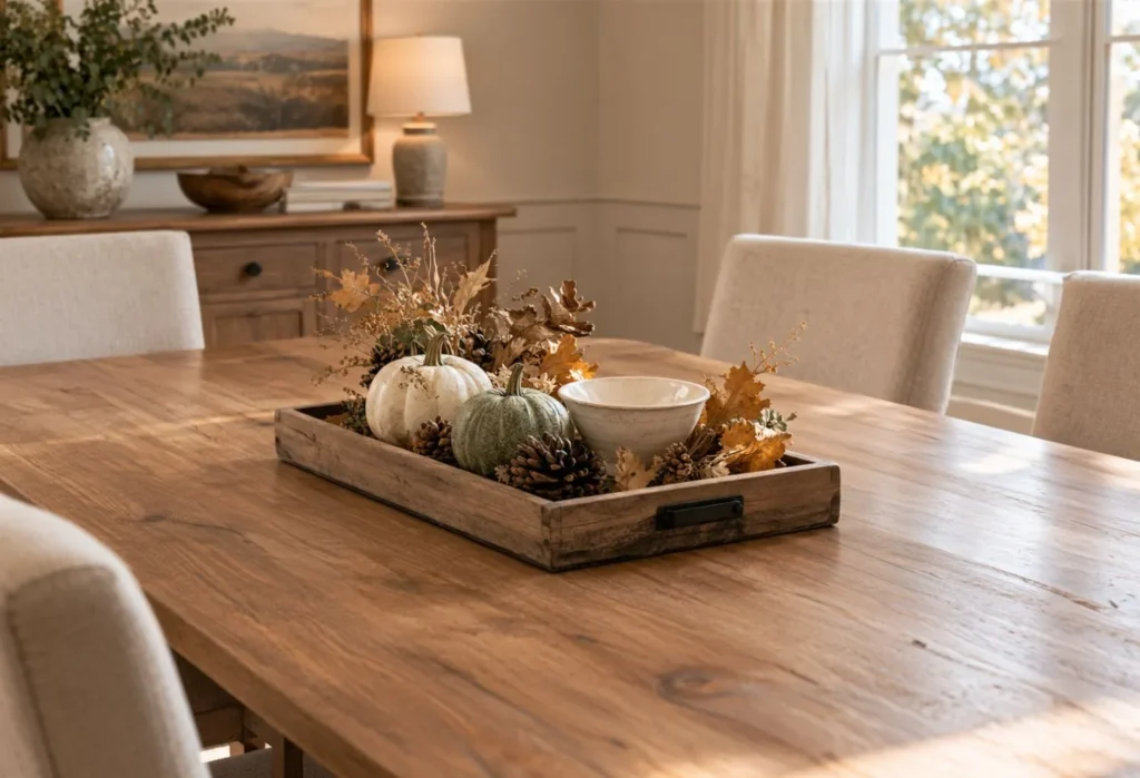 Rustic Wood Tray Display