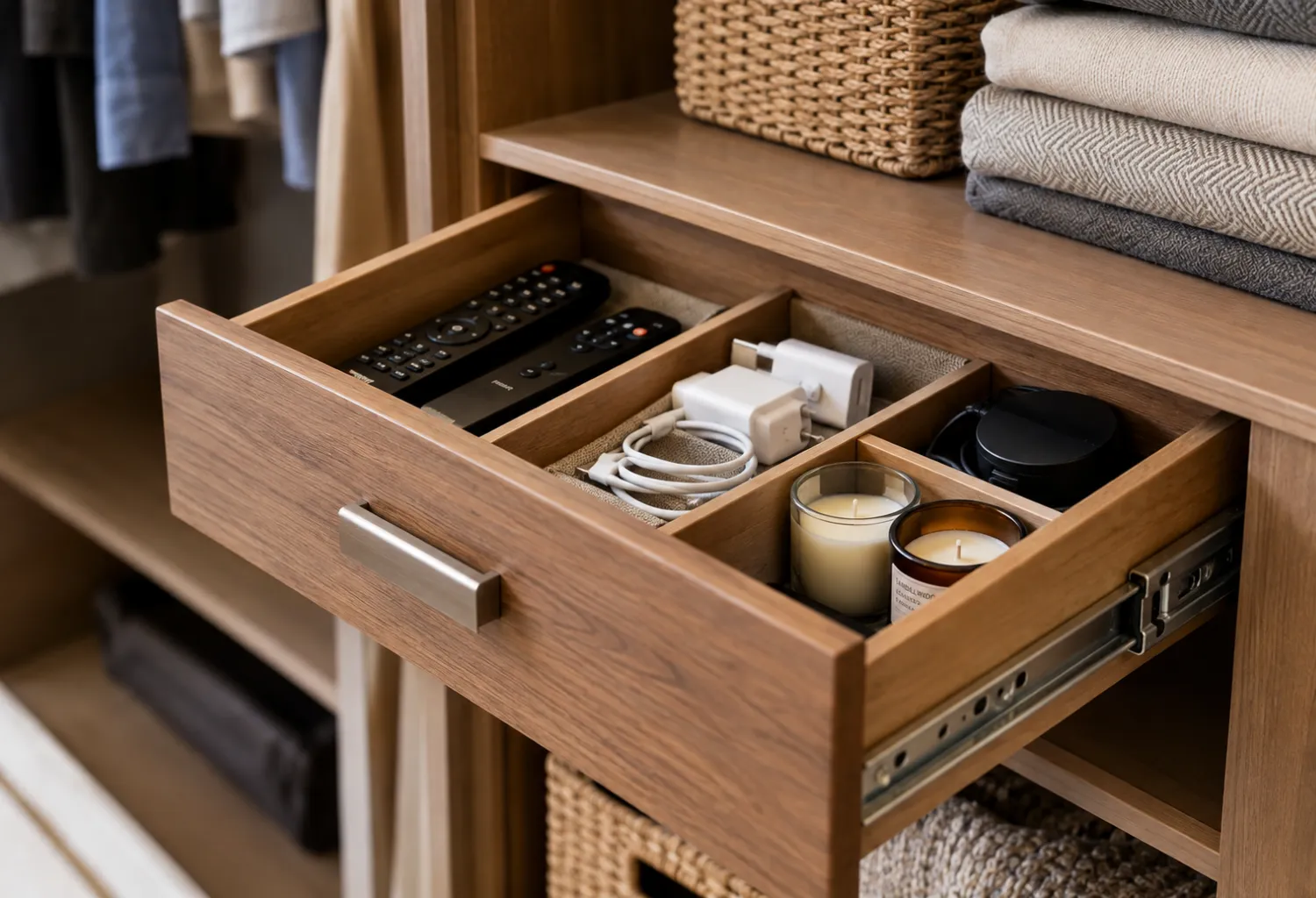 Slide-Out Drawers for Small Items