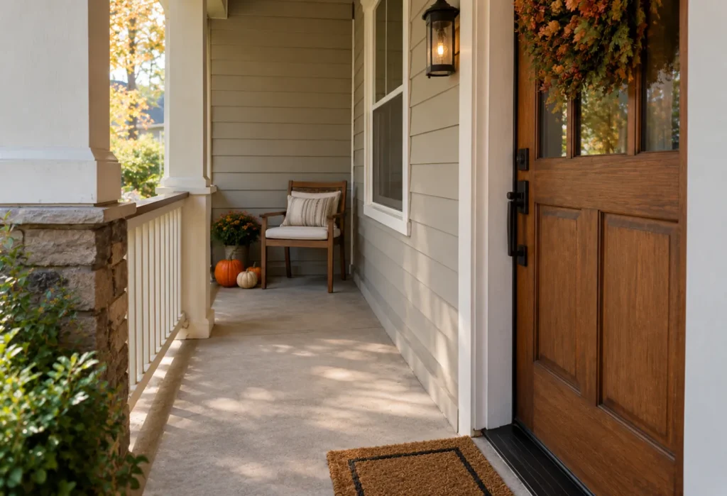 Small Porch With a Single Chair