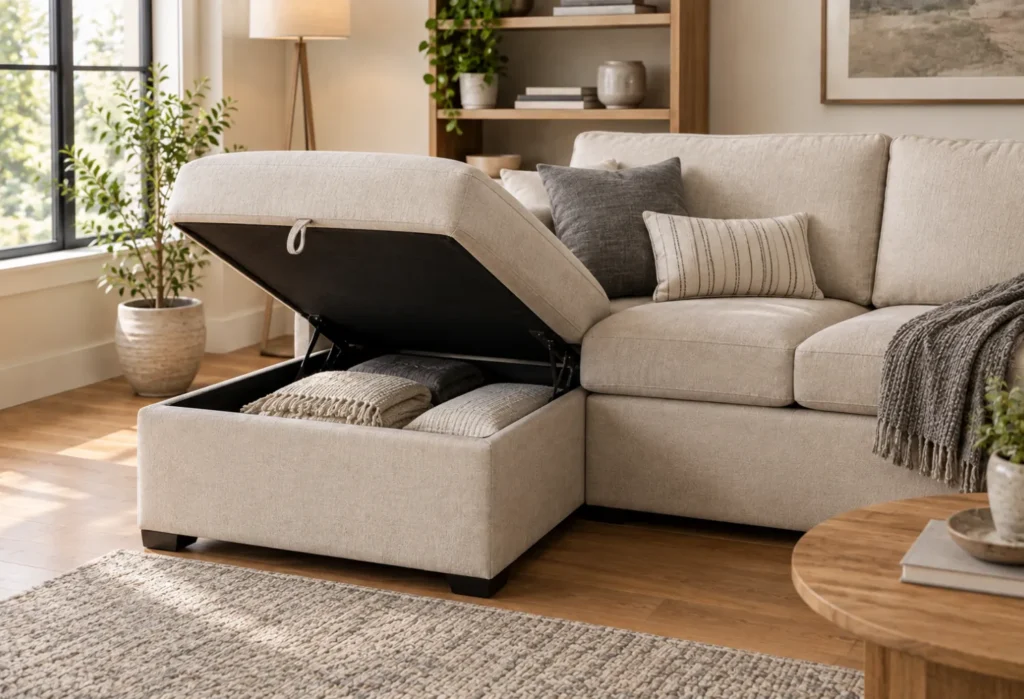Sofa With Built-In Storage