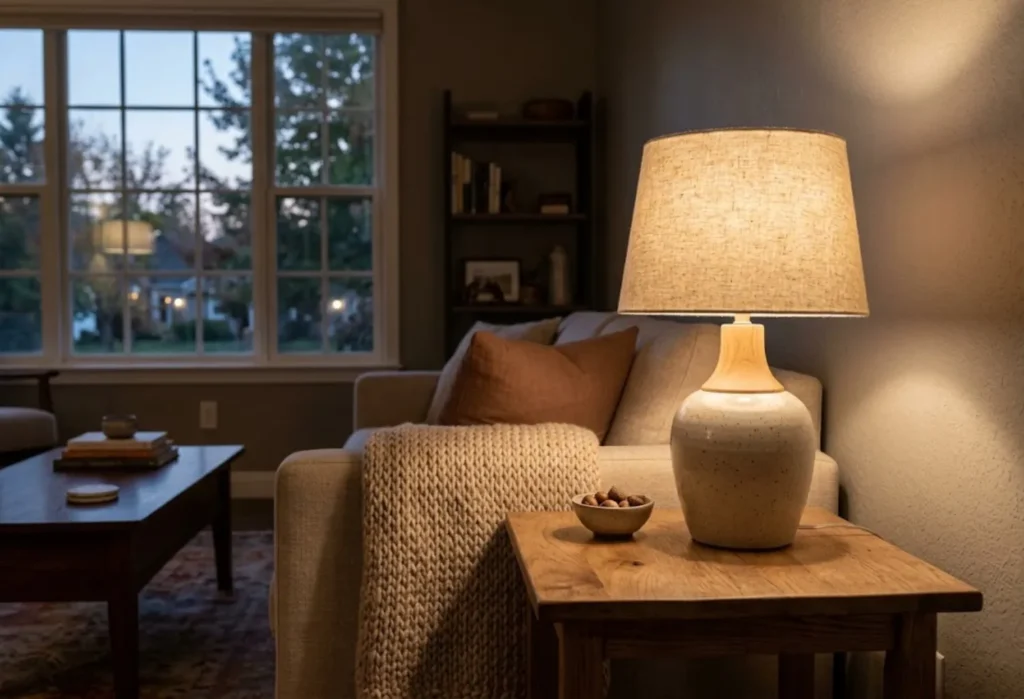 Soft Amber Table Lighting