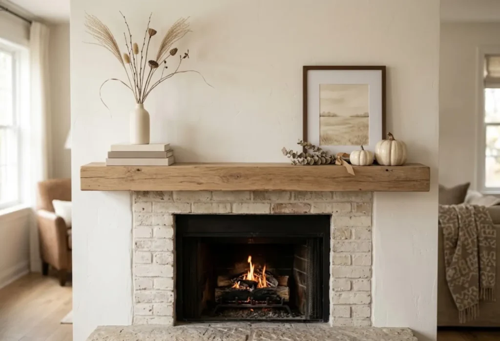 Soft Neutral Fall Mantel