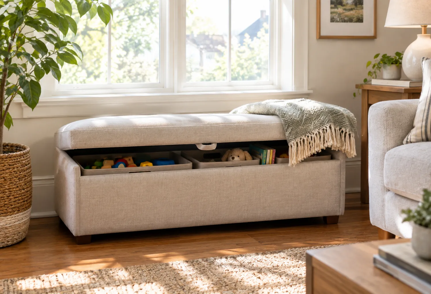 Storage Bench Under the Window