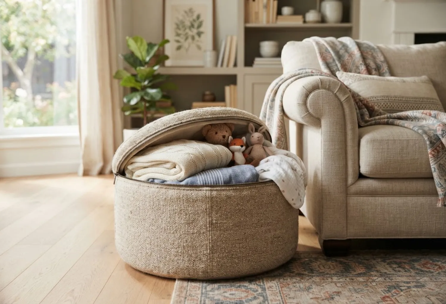 Storage Pouf Seating