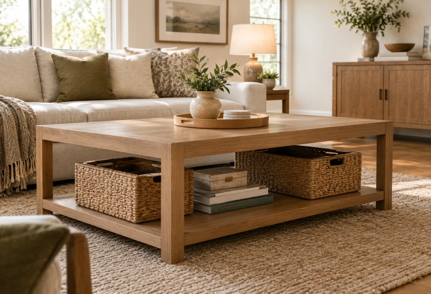 Storage Under the Coffee Table