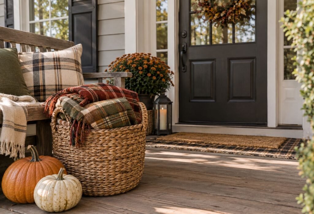 Tartan Blanket Basket