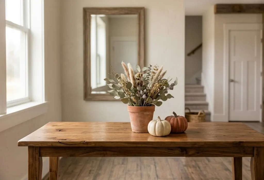Terracotta Pot with Seasonal Greenery