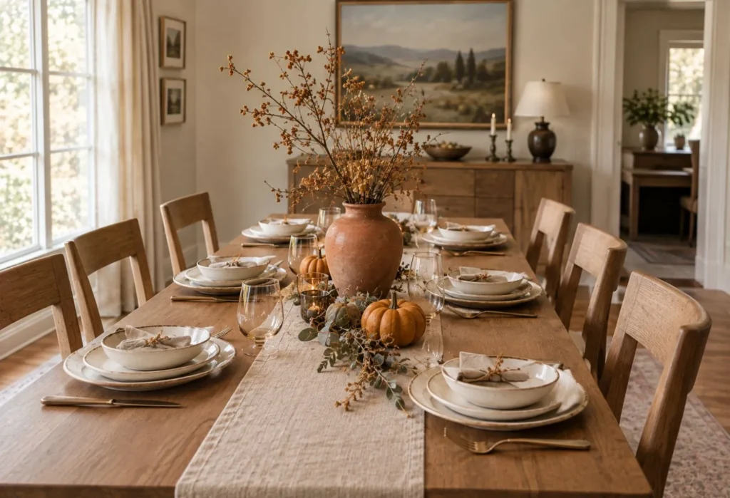 Terracotta and Muted Orange Accents