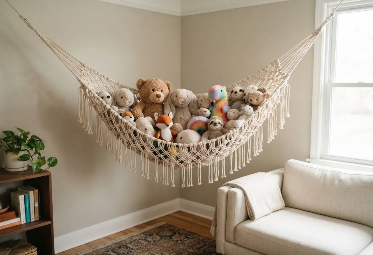 Toy Hammock in the Corner