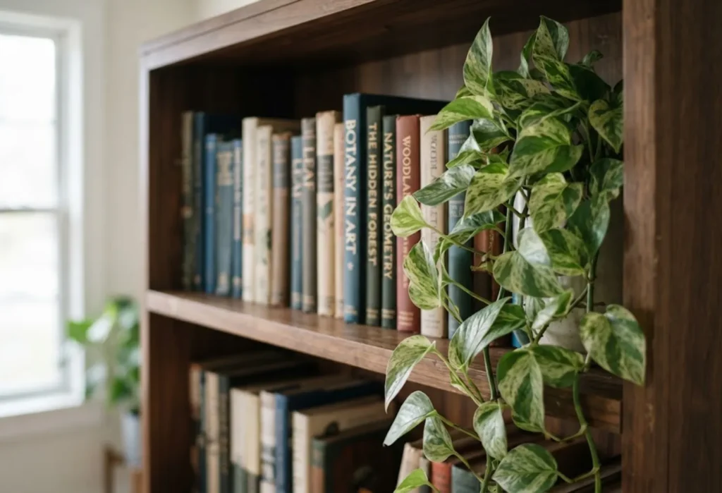 Trailing Plants on the Top Shelf