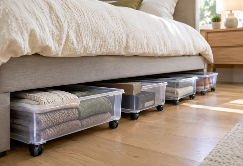  Under-Bed Rolling Storage Bins