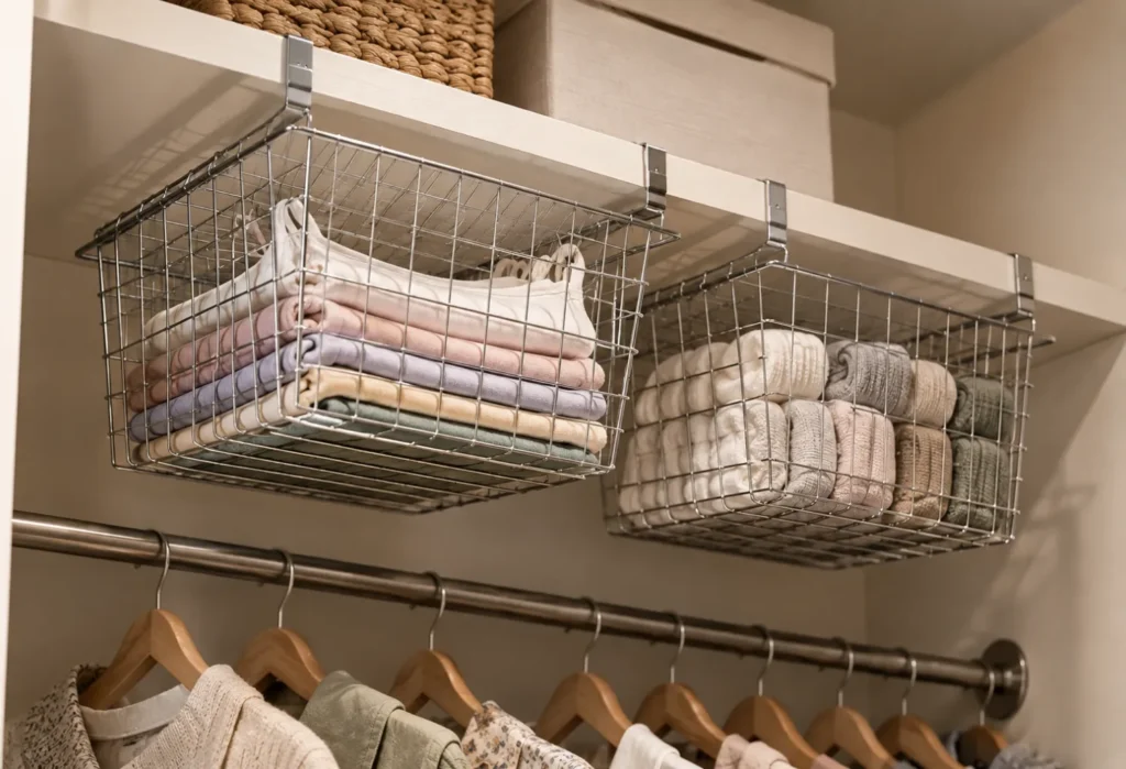 Under-Shelf Hanging Baskets