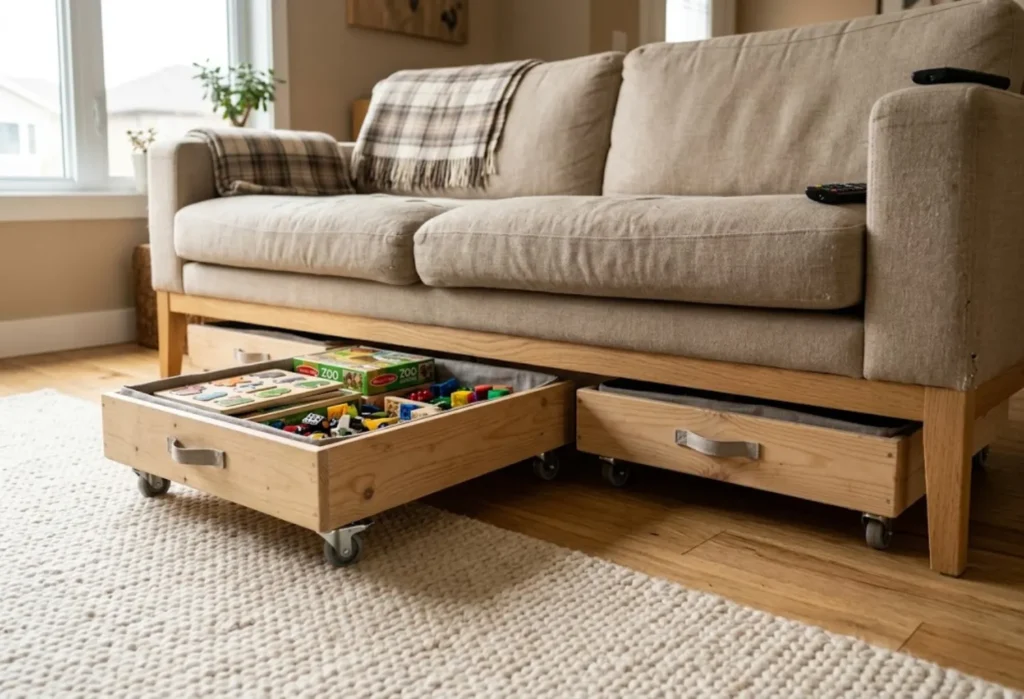 Under-Sofa Bins