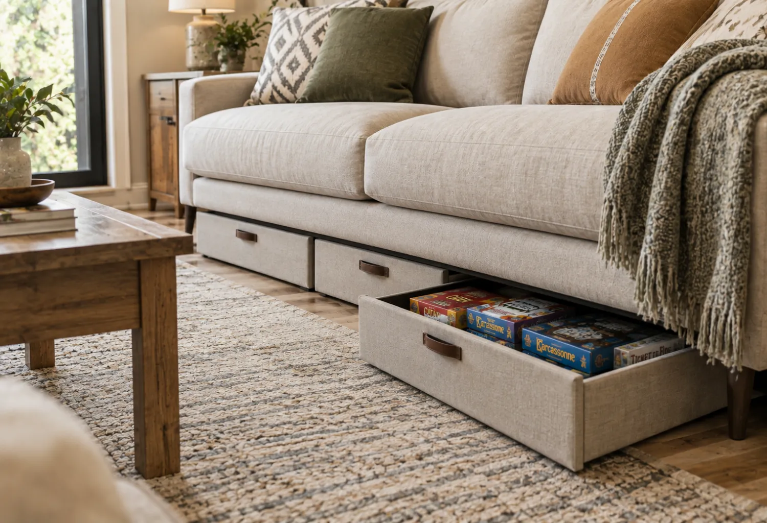 Under-Sofa Storage Boxes