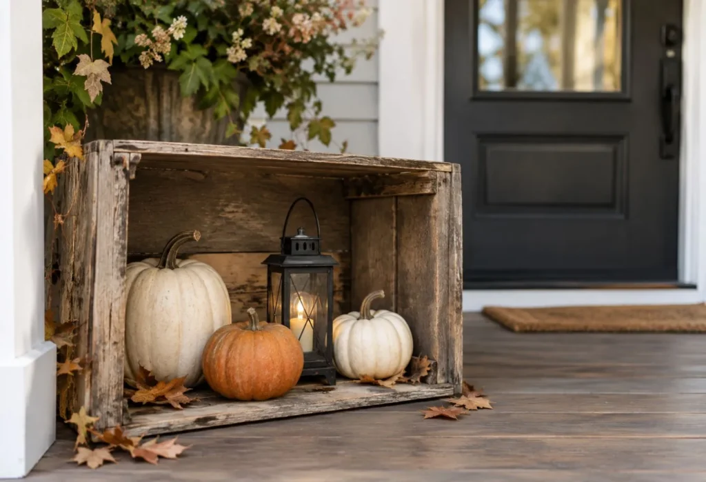Upcycled Wooden Crate Display